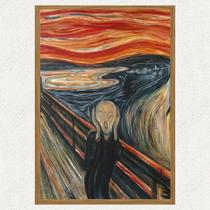 Quadro moldurado O grito De edvard munch arte decoração de parede Quadro moldurado O grito De edvard munch arte decoração de parede