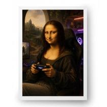 Quadro Mona Lisa Gamer 40x60cm Quadro Mona Lisa Gamer 40x60cm