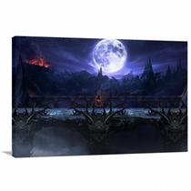 Quadro Mortal Kombat Batalha decorativo com Tela em Tecido