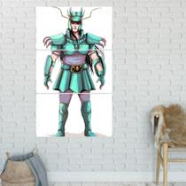 Quadro Mosaico Cavaleiros do Zodiacos 3 Peças Para Decoração de Ambientes