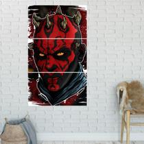 Quadro Mosaico Darth Mau 3 Peças Para Decoração de Ambientes Quadro Mosaico Darth Mau 3 Peças Para Decoração de Ambientes