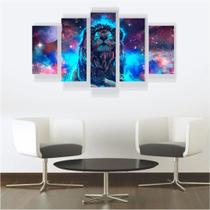 Quadro Mosaico Decoração Animais 5 Peças Mdf Mod 10 Quadro Mosaico Decoração Animais 5 Peças Mdf Mod 10