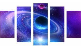 Quadro Mosaico Decoração Universo 5 Peças Mdf Mod 2 Quadro Mosaico Decoração Universo 5 Peças Mdf Mod 2