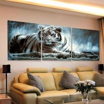 Quadro Mosaico Decorativo Animal Tigre 180x60