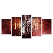 Quadro Mosaico Decorativo Fumaça Vermelho Lounge Bar Quadro Mosaico Decorativo Fumaça Vermelho Lounge Bar