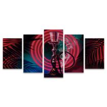 Quadro Mosaico Decorativo Hookaah Louge Bar Neon