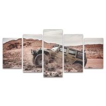 Quadro Mosaico Decorativo Jeep Carro Rali Deserto Verde