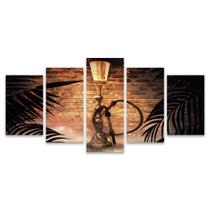 Quadro Mosaico Decorativo Laranja Gold