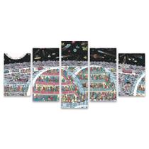 Quadro Mosaico Decorativo Onde Está O Wally Espaço Estação Espacial Quadro Mosaico Decorativo Onde Está O Wally Espaço Estação Espacial