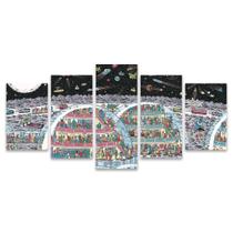 Quadro Mosaico Decorativo Onde Está O Wally Espaço Estação Espacial Quadro Mosaico Decorativo Onde Está O Wally Espaço Estação Espacial