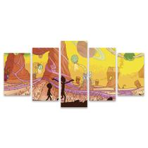 Quadro Mosaico Decorativo Rick And Morty Animação Planeta Colorido Quadro Mosaico Decorativo Rick And Morty Animação Planeta Colorido