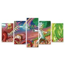 Quadro Mosaico Decorativo Rick And Morty Monstros Portal Psicodélico Quadro Mosaico Decorativo Rick And Morty Monstros Portal Psicodélico