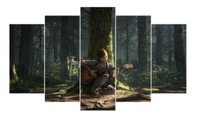 Quadro Mosaico Gamer 5 Peças Mdf The Last Of Us Ii Mod 02