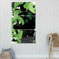 Quadro Mosaico Matrix 3 Peças Para Decoração de Ambientes