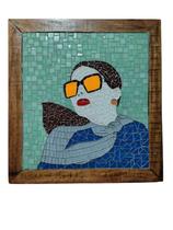 Quadro Mosaico (Mulher Óculos)