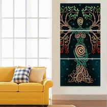 Quadro Mosaico para Sala 60x120 Deusa Arvore da Vida
