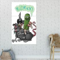 Quadro Mosaico Rick Picles 3 Peças Para Decoração de Ambientes Quadro Mosaico Rick Picles 3 Peças Para Decoração de Ambientes