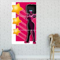 Quadro Mosaico Steven Universe 3 Peças Para Decoração de Ambientes