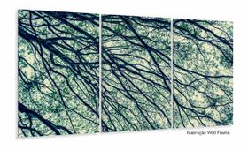 Quadro Mosaico Vertical Galhos Secos Natureza Decorativo 120x60