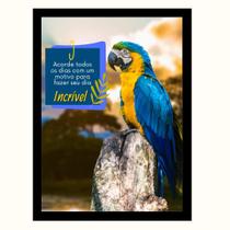 Quadro Motivacional"Acorde todos os dias com um motivo." - TraçosArte