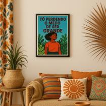 Quadro Motivacional Boho - Ser Grande 33x24cm Quadro Motivacional Boho - Ser Grande 33x24cm