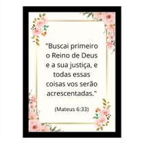 Quadro Motivacional"Buscai primeiro o reino de Deus."