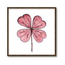 Quadro Motivacional da Sorte 32x32cm com Moldura e Vidro