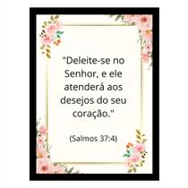 Quadro Motivacional"Deleite-se no Senhor e ele atenderá." Quadro Motivacional"Deleite-se no Senhor e ele atenderá."