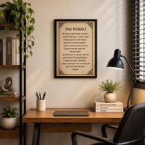 Quadro Motivacional Fé Oração do Pai Nosso Personalizado Quadro Motivacional Fé Oração do Pai Nosso Personalizado