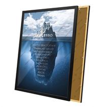 Quadro Motivacional Iceberg do Sucesso Moldura e Vidro