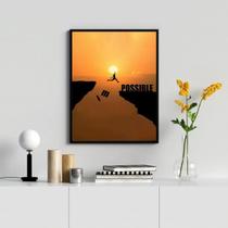 Quadro Motivacional Impossible-Possible 45x34cm Quadro Motivacional Impossible-Possible 45x34cm