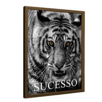 Quadro Motivacional Tigre de Sucesso Quadro Motivacional Tigre de Sucesso