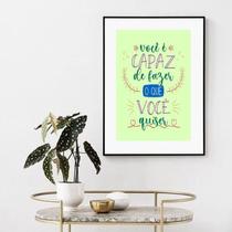 Quadro Motivacional Você É Cap - 60X48Cm