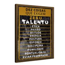 Quadro Motivacional Zero Talento