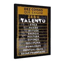 Quadro Motivacional Zero Talento Quadro Motivacional Zero Talento