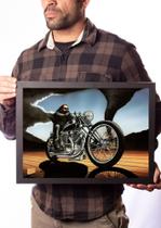 Quadro Moto Impressão Fotográfica Arte David Mann Quadro Moto Impressão Fotográfica Arte David Mann