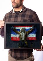 Quadro Muay Thai Arte Tigre Lutador Tailandês Quadro Muay Thai Arte Tigre Lutador Tailandês