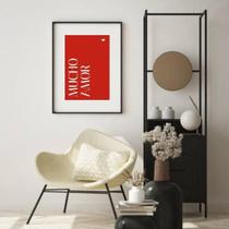 Quadro Mucho Amor - 60X48Cm