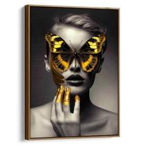 Quadro Mulher com Borboleta