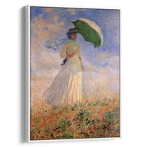 Quadro Mulher com Guarda-Sol Voltada para a Direita - Claude Monet (1886)