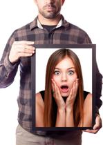 Quadro Mulher Impressionada Mictório Decoração Banheiro Quadro Mulher Impressionada Mictório Decoração Banheiro