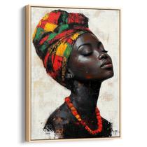 Quadro Mulher Negra Orgulho e Tradição Viva