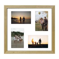 Quadro Multifotos 4 Fotos de 10x15 Paspatur Branco 30x30