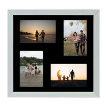 Quadro Multifotos 4 Fotos de 10x15 Paspatur Preto 30x30