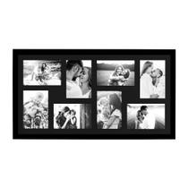 Quadro Multifotos 60x40 com 8 Molduras para Fotos Tamanho 10x15 com Vidro e Paspatur para Sala Quarto Hall Quadro Multifotos 60x40 com 8 Molduras para Fotos Tamanho 10x15 com Vidro e Paspatur para Sala Quarto Hall