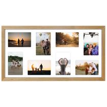 Quadro Multifotos 8 Fotos de 10x15 Paspatur Branco 30x60