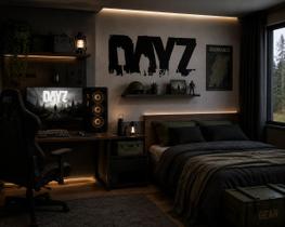 Quadro Mural Artesanato Dayz Para Gamers Cortado A Laser Aço Preto Quadro Mural Artesanato Dayz Para Gamers Cortado A Laser Aço Preto