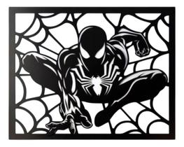 Quadro Mural Artesanato Homem-aranha Cortado A Laser Em Aço