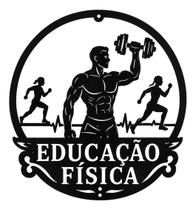 Quadro Mural Profissao Educaçao Fisica Cortado A Laser Aço Preto Quadro Mural Profissao Educaçao Fisica Cortado A Laser Aço Preto