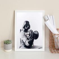 Quadro Musculação - Darth 33X24Cm - Com Vidro Quadro Musculação - Darth 33X24Cm - Com Vidro